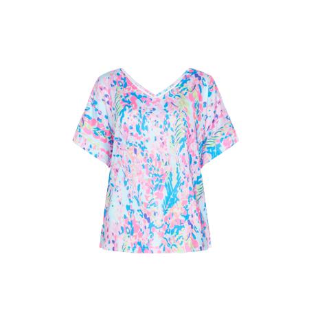 FELIPA FELIPA Blouse Fashion Look azuur / pastelblauw / lichtgroen / pink