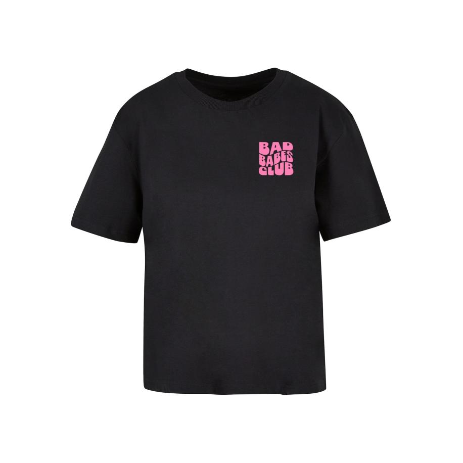 mister tee Mister Tee Shirt Bad Babes Club pink / zwart -