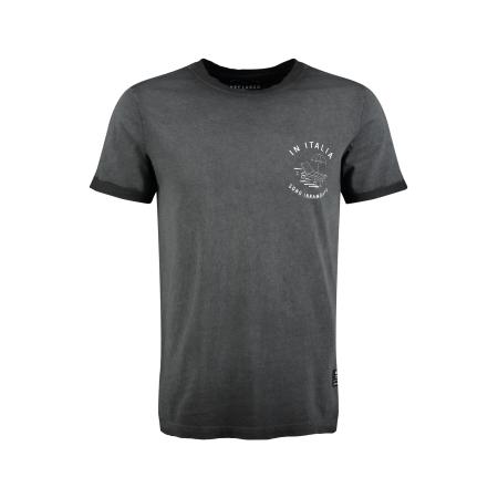 Key Largo Key Largo Shirt Pazzo antraciet / zwart / wit