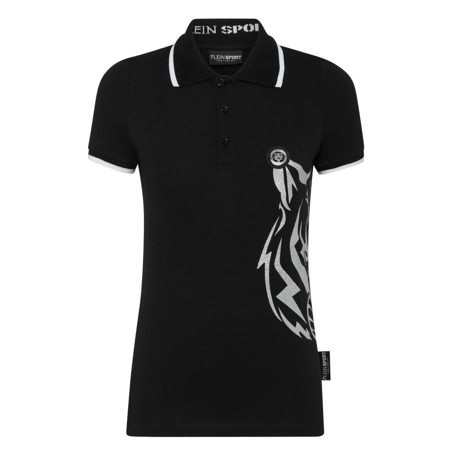 Plein Sport Shirt zwart / zilver Zwart