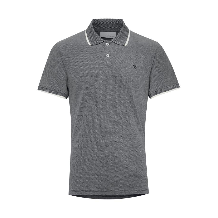 Casual Friday Casual Friday Shirt Tristan basaltgrijs / zwart / wit -