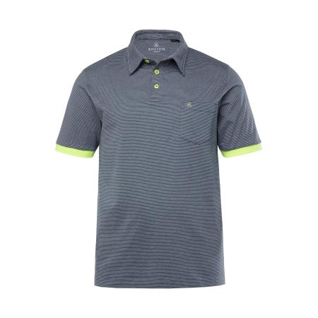 Boston Park Boston Park Shirt navy / lichtgroen / wit