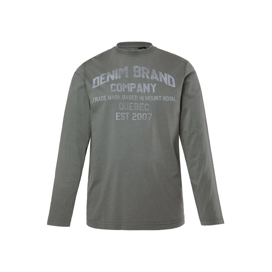 men plus Men Plus Shirt grafiet / lichtgrijs -