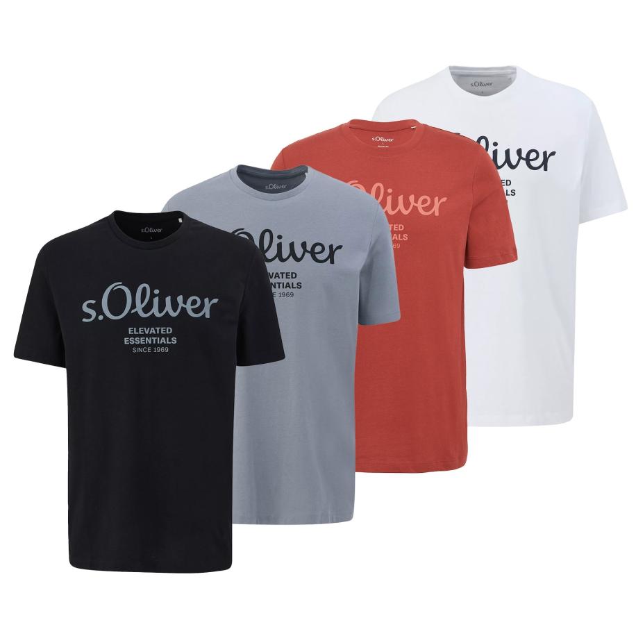 s.Oliver Shirt grijs / rood / zwart / wit Multicolor