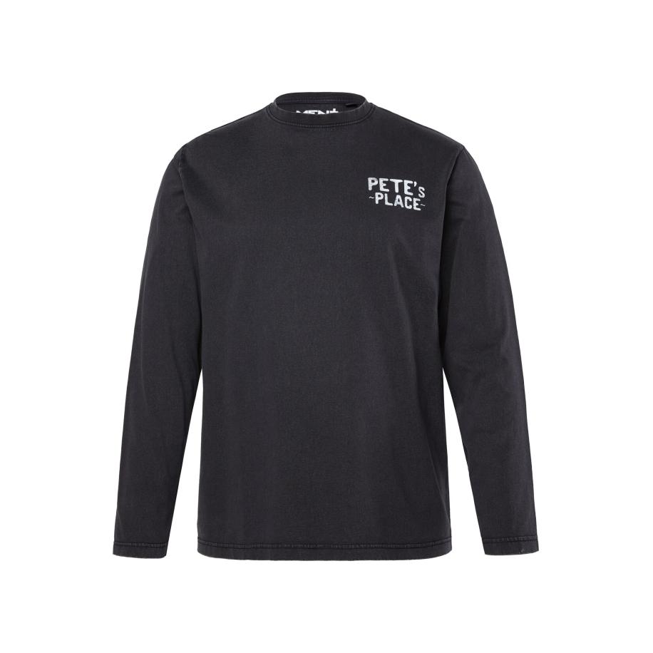 men plus Men Plus Shirt zwart / wit -