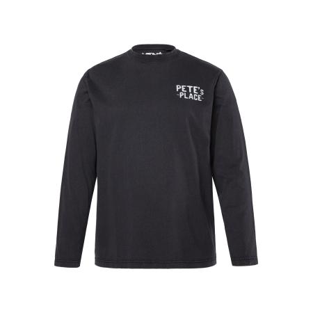 men plus Men Plus Shirt zwart / wit