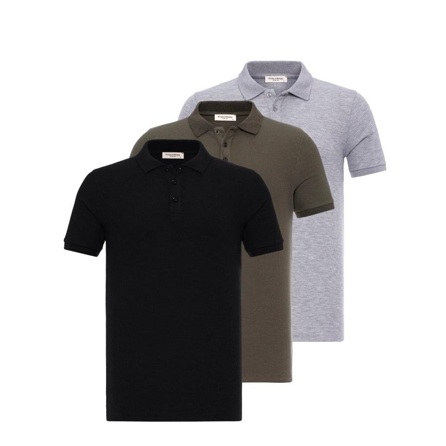 Anou Anou Anou Anou Shirt mokka / grijs gemêleerd / zwart -