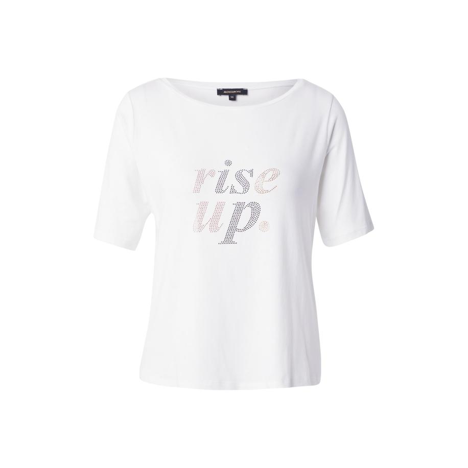 More & More MORE & MORE Shirt Rise Up goud / zilvergrijs / offwhite -