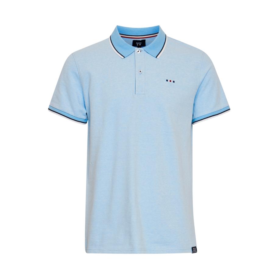 FQ1924 FQ1924 Shirt Evander blauw / bloedrood / wit -