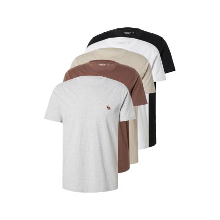 Abercrombie & Fitch Abercrombie & Fitch Shirt beige / chocoladebruin / grijs gemêleerd / zwart / wit