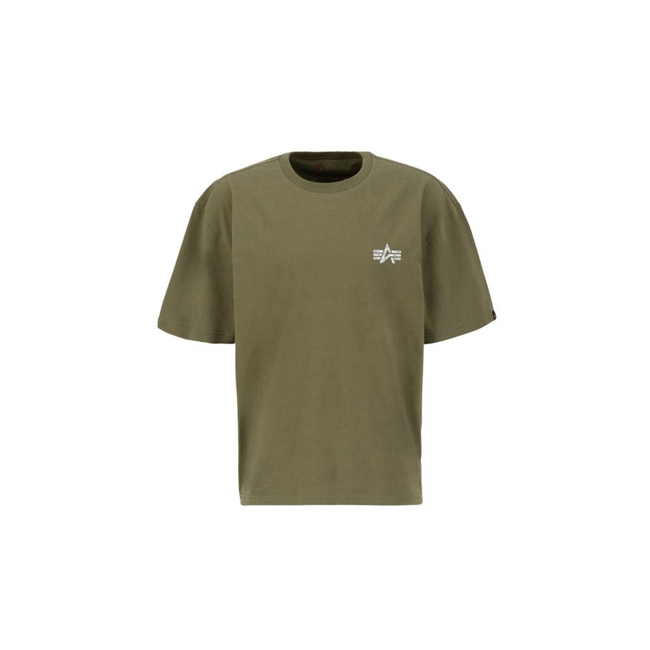 Alpha Industries ALPHA INDUSTRIES Shirt kaki / bloedrood / wit -