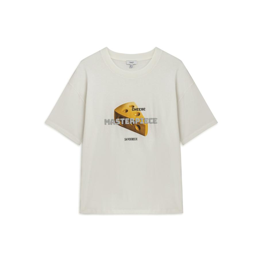 Twist Twist Shirt geel / wit -