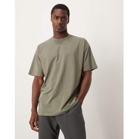 New Look - Oversized T-shirt in olijfgroen