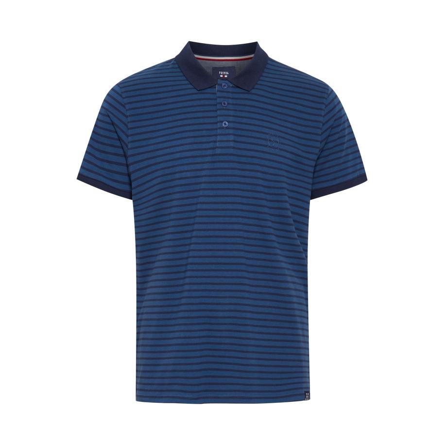 FQ1924 FQ1924 Shirt Corin blauw / bloedrood / wit -