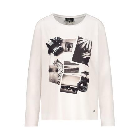 Monari monari Shirt zwart / wit