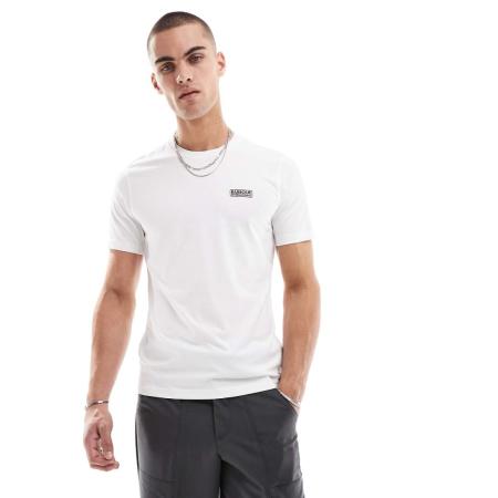 Barbour International - T-shirt met klein logo in wit