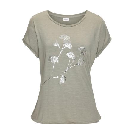 VIVANCE VIVANCE Shirt kaki / zilver