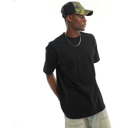 Cotton On - Effen T-shirt in zwart