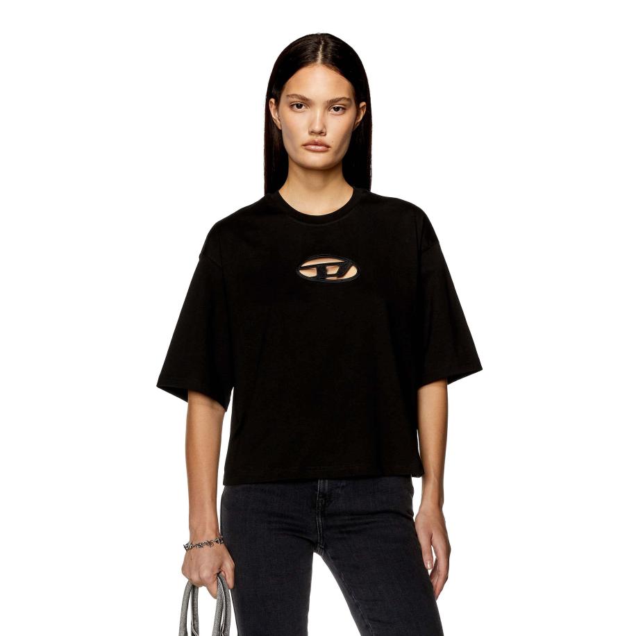 Diesel T-Buxt Crop T-Shirt Zwart