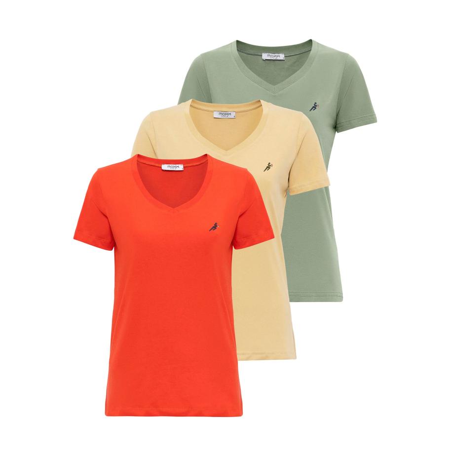 Moxx Paris Moxx Paris Shirt beige / groen / rood -