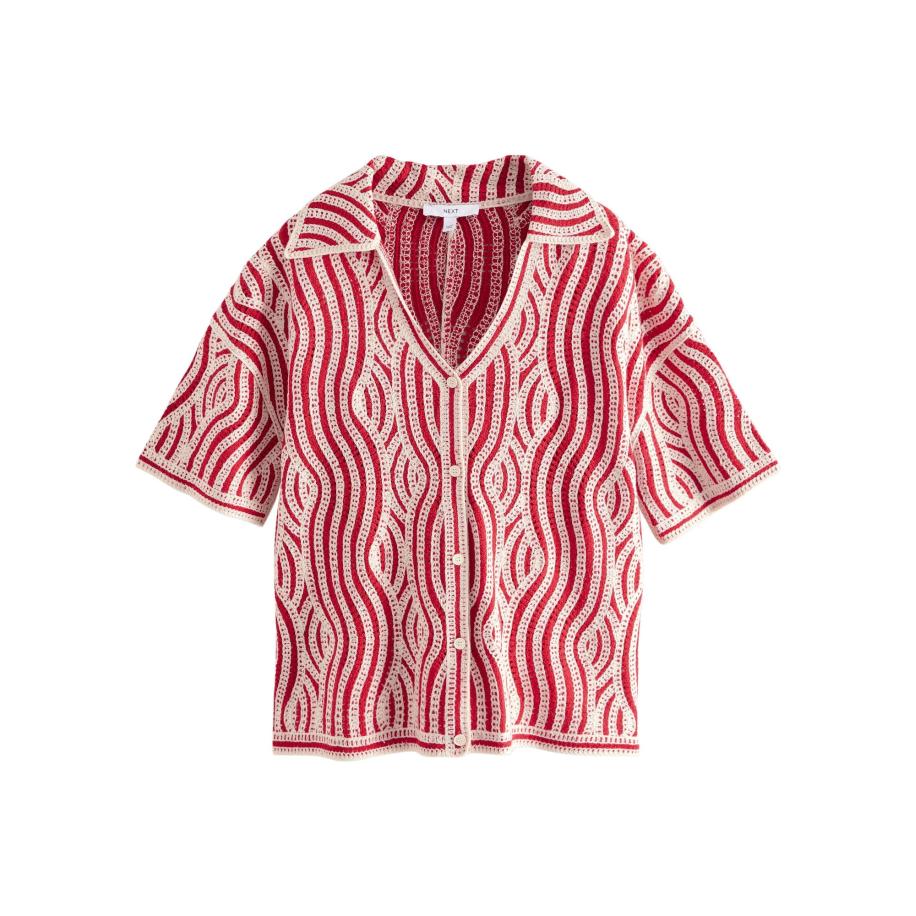 Next Next Shirt bloedrood / wit -