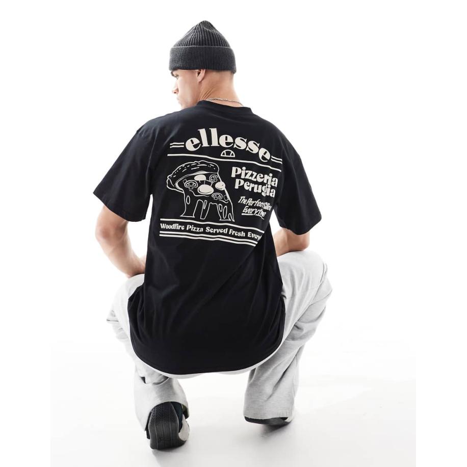 ellesse - Canoci - T-shirt in zwart Zwart