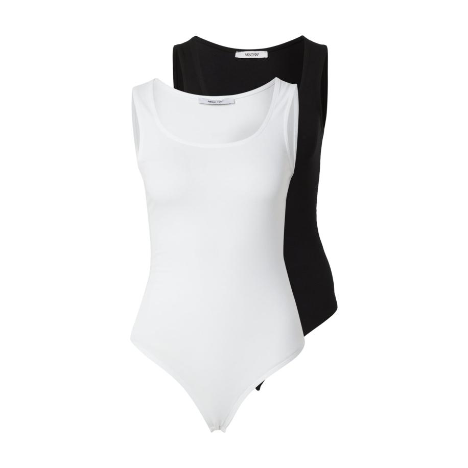 ABOUT YOU ABOUT YOU Shirt body Malin zwart / wit -