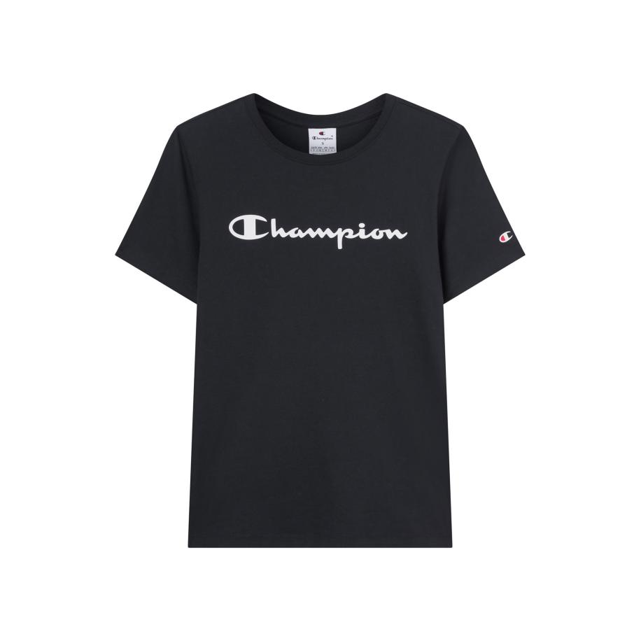 Champion Authentic Athletic Apparel Champion Authentic Athletic Apparel Shirt zwart / wit -