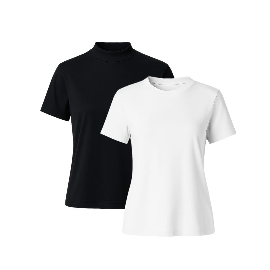 C&City C&City Shirt zwart / wit -
