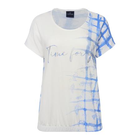 LAURASØN LAURASØN Shirt azuur / zilver / wit