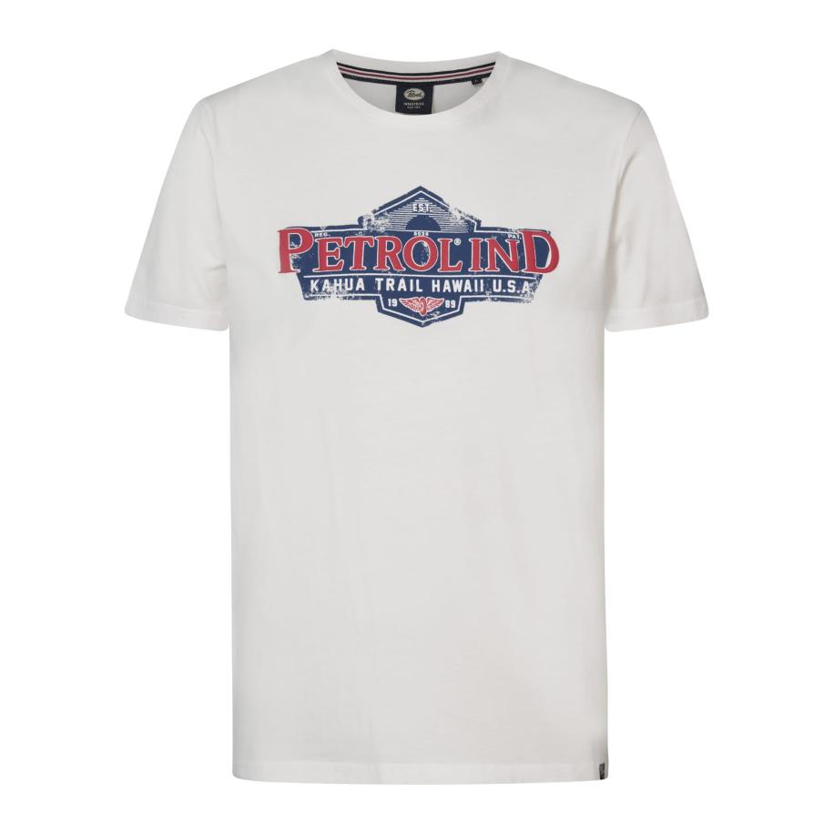 Petrol Industries Petrol Industries Shirt Mariner donkerblauw / lichtrood / wit -