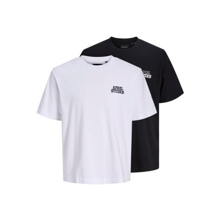 aprel aprel Shirt zwart / wit