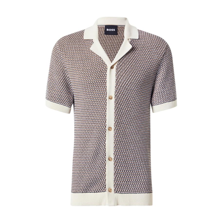 Hugo Boss BOSS Shirt beige / zwart / wit -