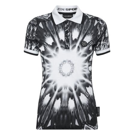 Plein Sport Plein Sport Shirt Optical Flower zwart / wit