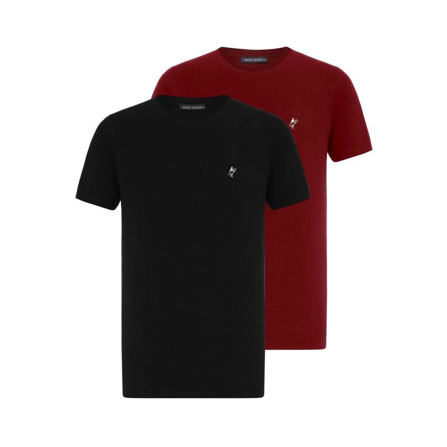 Jacey Quinn Jacey Quinn Shirt kersrood / zwart / wit -