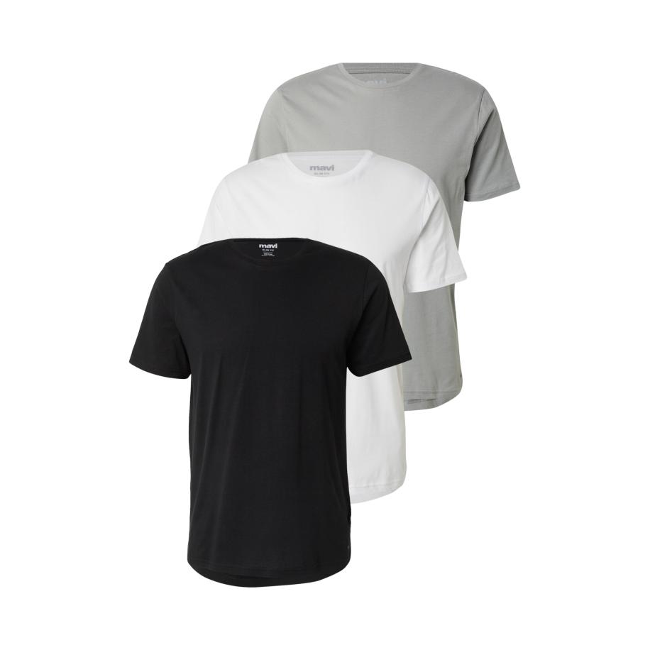 Mavi Mavi Shirt grijs / zwart / wit -