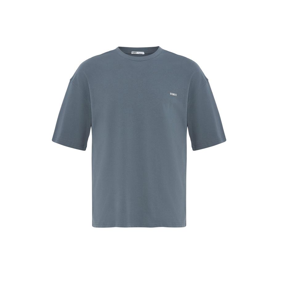 VAMOS CLO Shirt duifblauw / wit Blauw