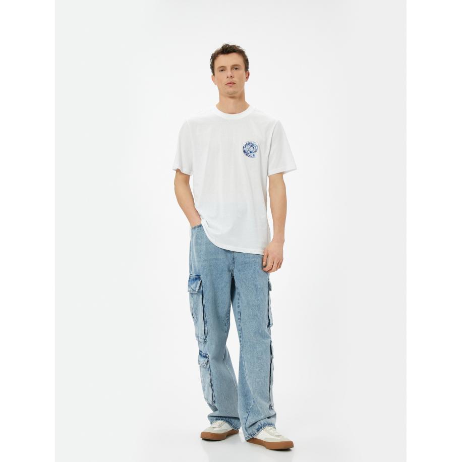 Koton Koton Shirt lichtblauw / donkerblauw / wit -