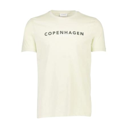 Lindbergh T-Shirt ronde hals ecru, Bedrukt