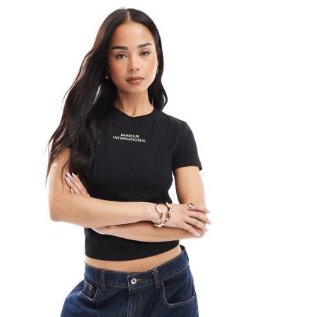 Barbour International Estella T-shirt in zwart