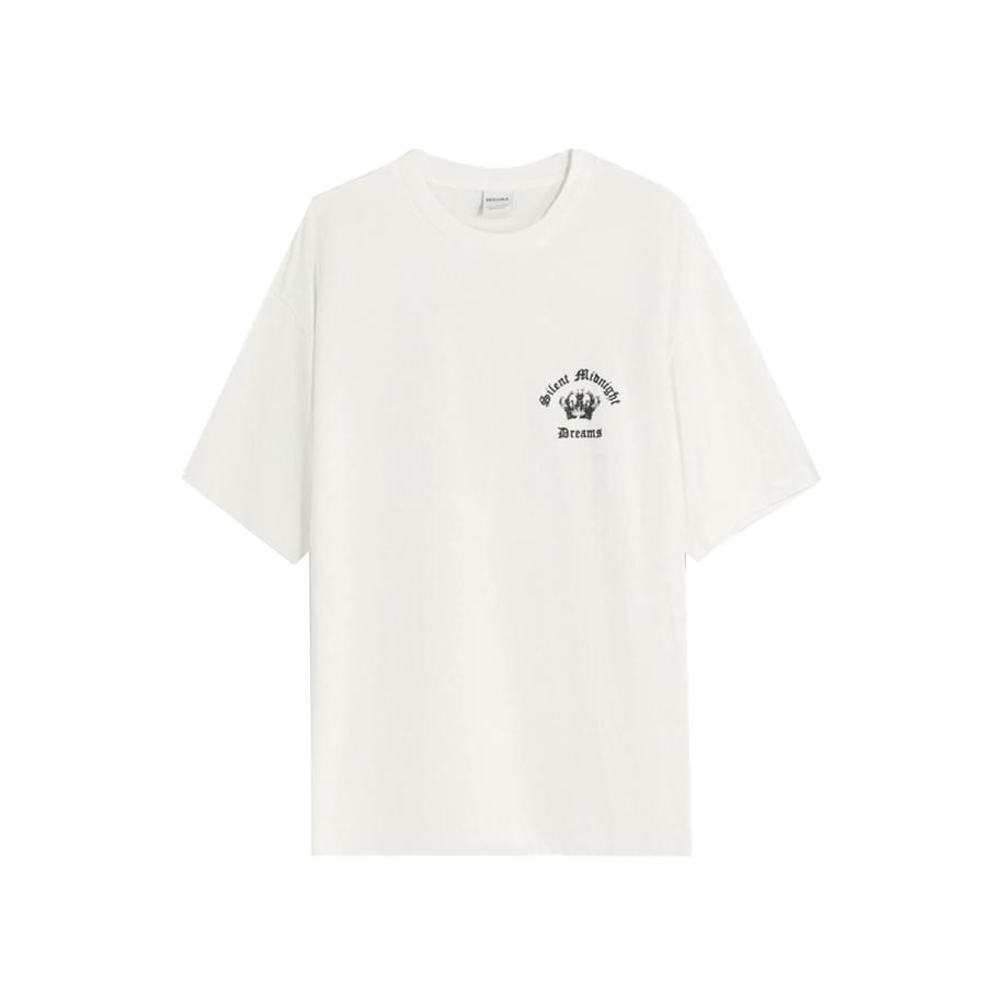 Bershka Bershka Shirt zwart / wit -