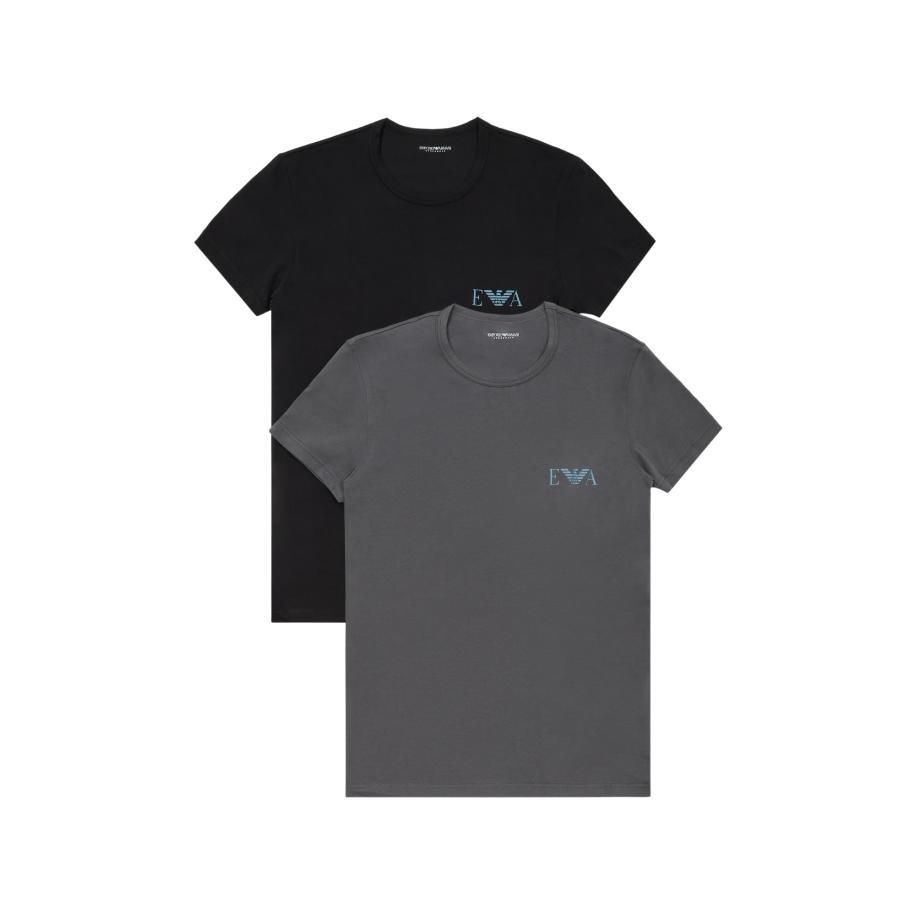 Emporio Armani Emporio Armani Shirt blauw / grijs / zwart -