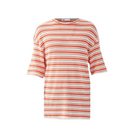 VAMOS CLO Shirt oranje / zwart / wit