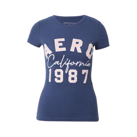 Aeropostale AÉROPOSTALE Shirt CALIFORNIA 1987 navy / rosa / wit
