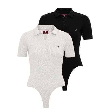 Williot Williot Shirt body grijs / zwart