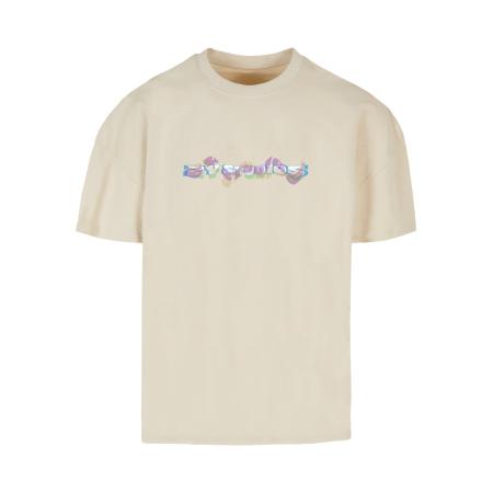 2Y Studios Shirt Wavy lichtbeige / gemengde kleuren