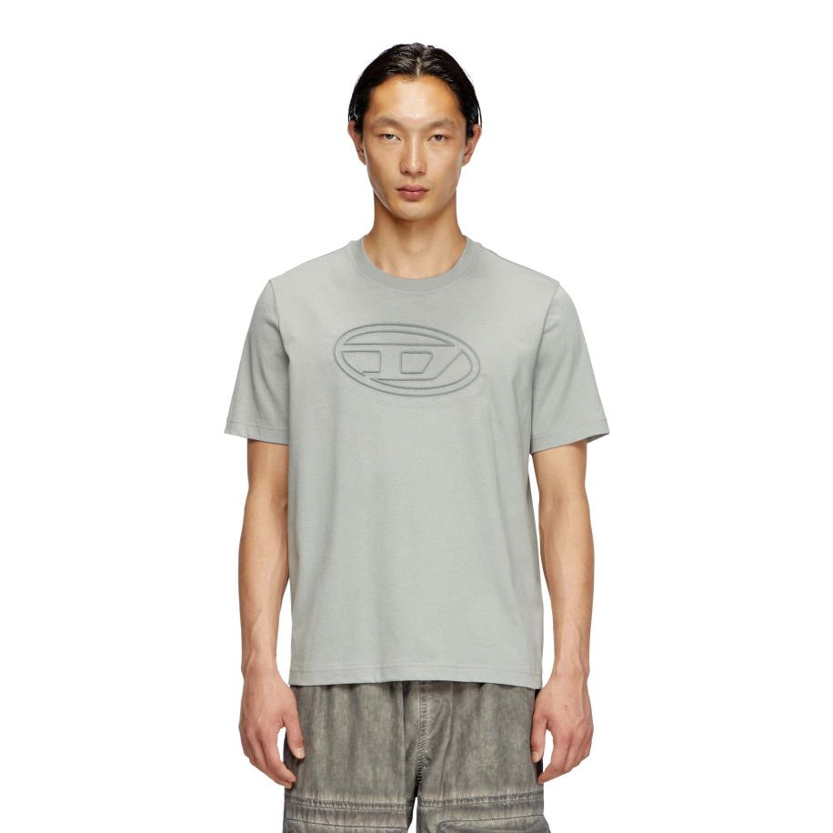 Diesel T-Adjust Bigoval T-Shirt Grijs
