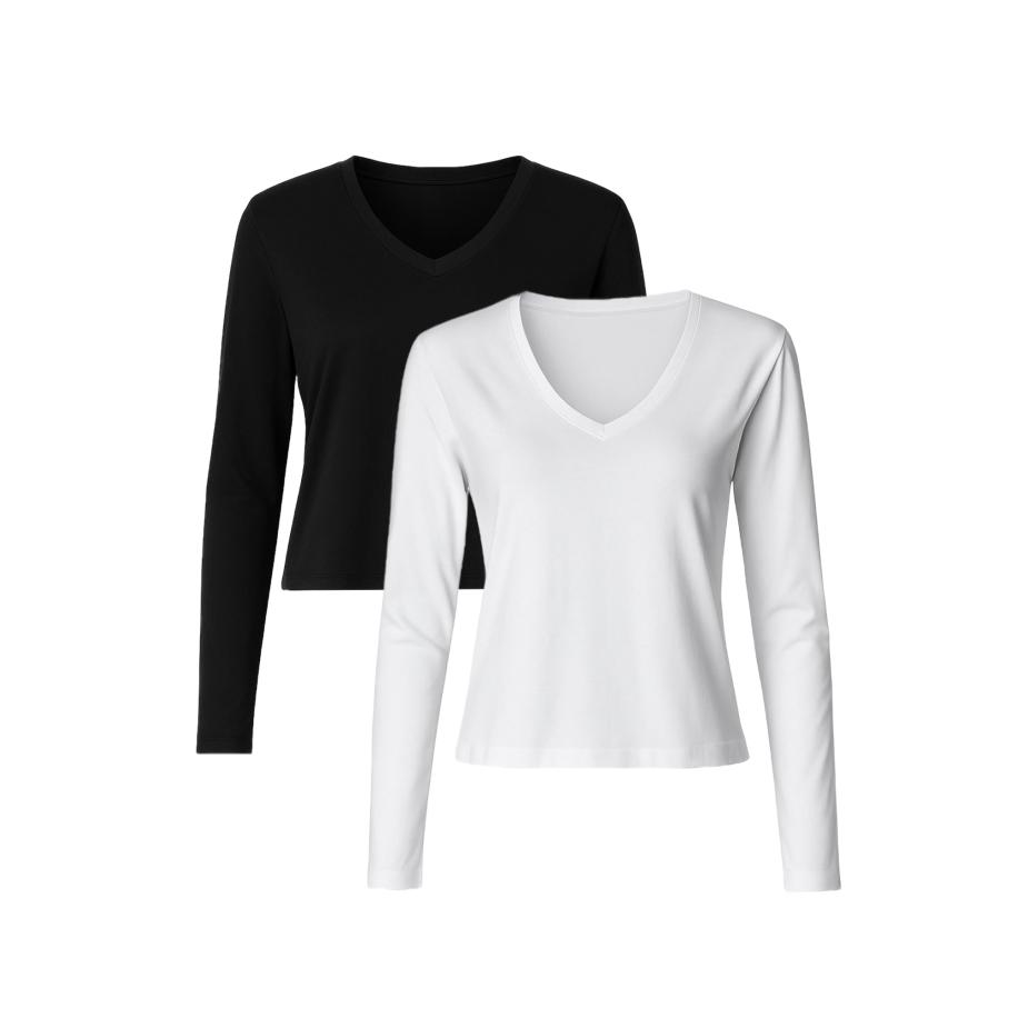 C&City C&City Shirt zwart / wit -