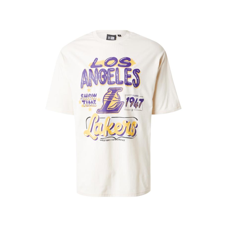 New Era NEW ERA Shirt NBA Loslak lichtbeige / geel / lila / zwart -