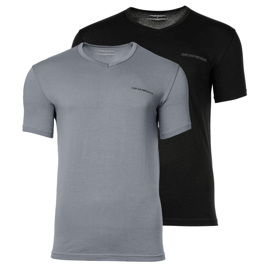 Emporio Armani Emporio Armani Shirt grijs / zwart -